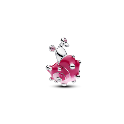 Pink Snail Charm