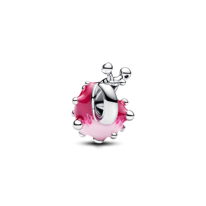 Pink Snail Charm