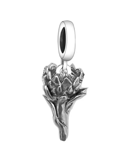 King Protea Dangle Charm