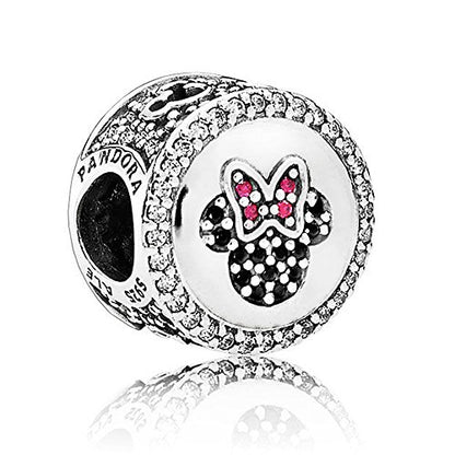 Mickey & Minnie Character Sparkling Bead Charm