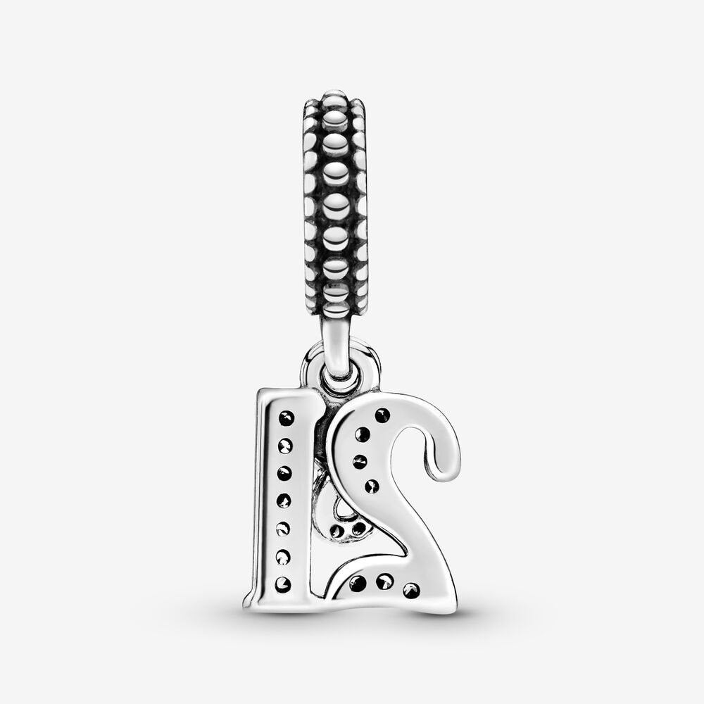 21st Celebration Double Dangle Charm