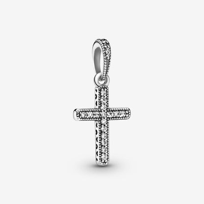 Sparkling Cross Dangle Charm