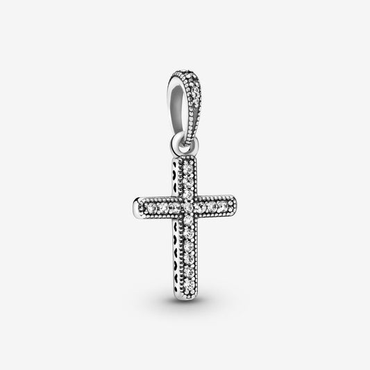 Sparkling Cross Dangle Charm