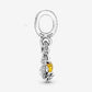 Beauty and the Beast Belle Infinity & Rose Flower Dangle Charm