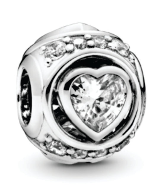 Elevated Heart Charm