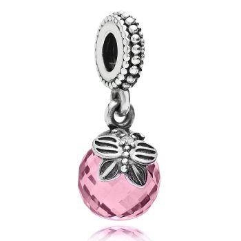 Morning Butterfly Dangle Charm - Pink