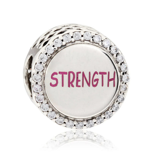 Ribbon Of Strength Bead Charm