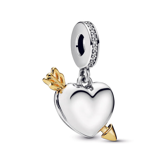 Loved Heart & Arrow Dangle Charm