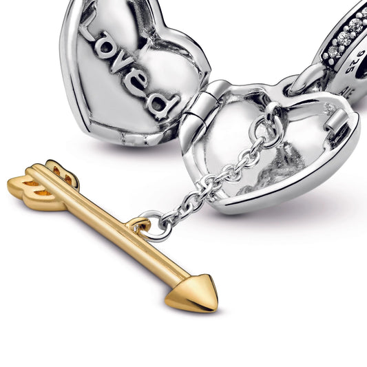 Loved Heart & Arrow Dangle Charm