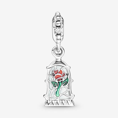 Beauty and the Beast Enchanted Rose Dangle Charm