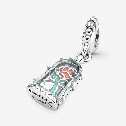 Beauty and the Beast Enchanted Rose Dangle Charm