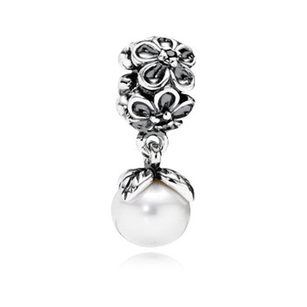 Forever Bloom Charm with White Pearl