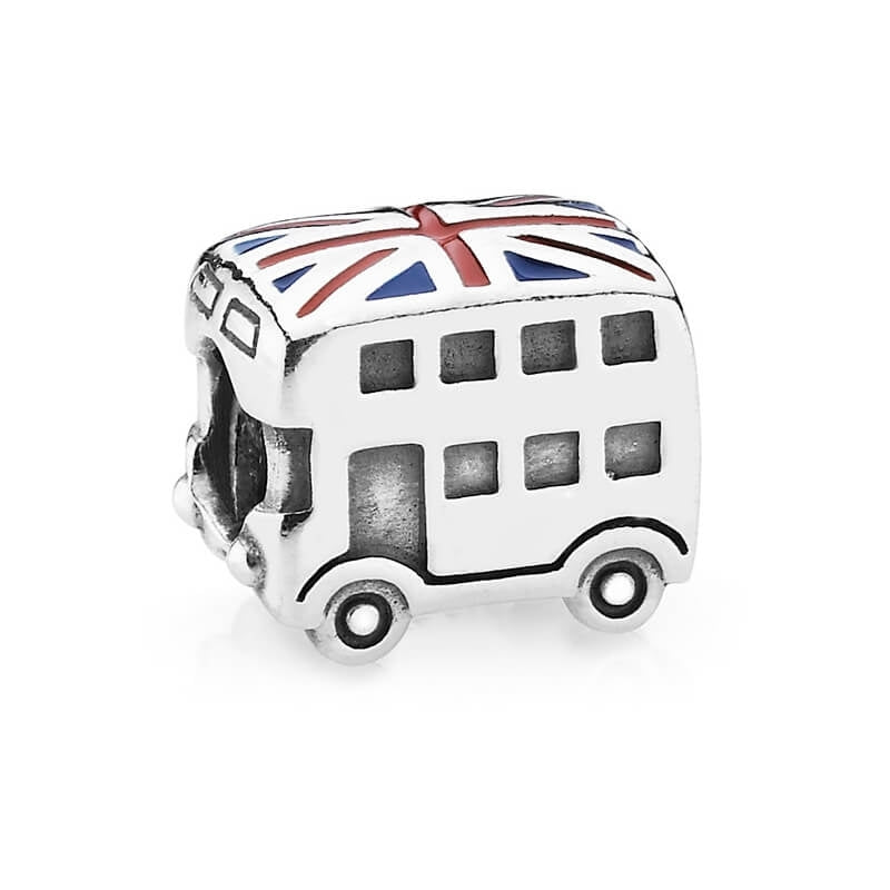 Union Jack London Bus Charm