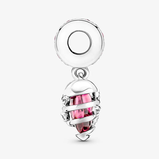 Reveal Your Love Heart Spiral Dangle Charm