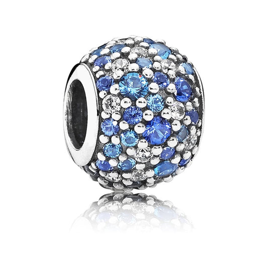 Blue & Clear Sparkles Ball Charm