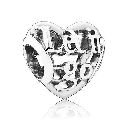 Frozen Let It Go Heart Charm