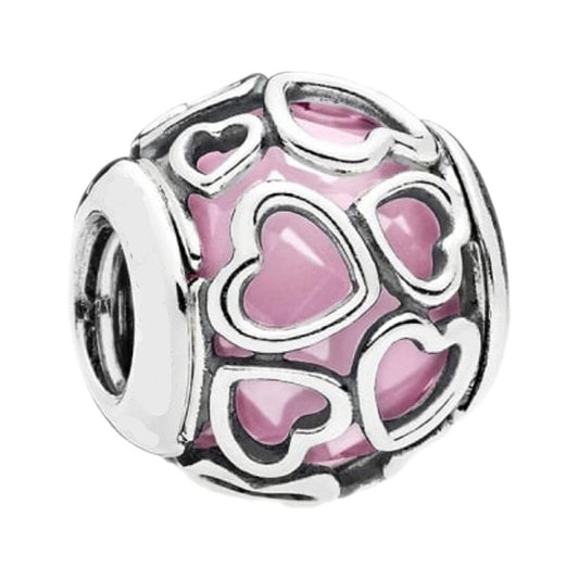 Encased in Love Charm - Pink