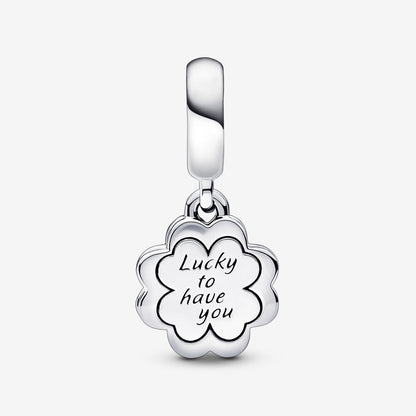 Four-leaf Clover Friendship Double Dangle Charm
