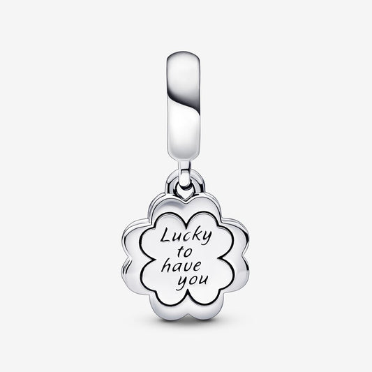 Four-leaf Clover Friendship Double Dangle Charm