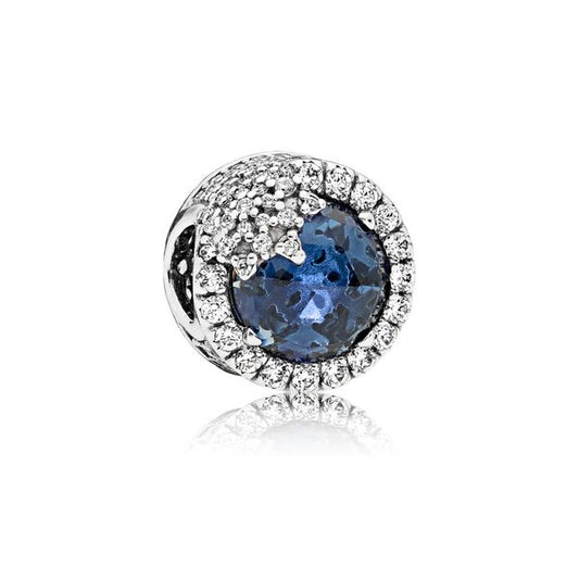 Dazzling Snowflake Charm - Blue