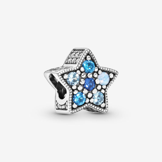 Bright Blue Star Charm