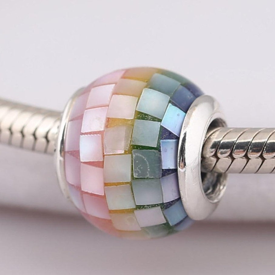 Multi-Colour Mosaic Ball Charm