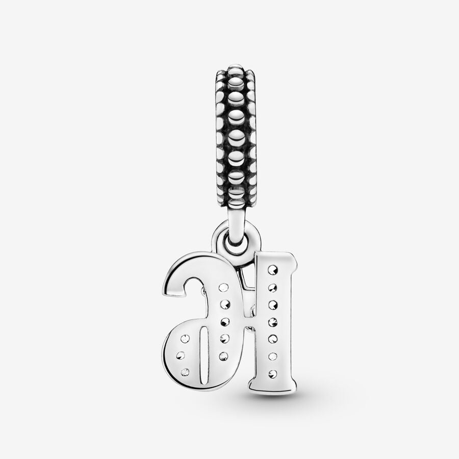 16th Celebration Double Dangle Charm