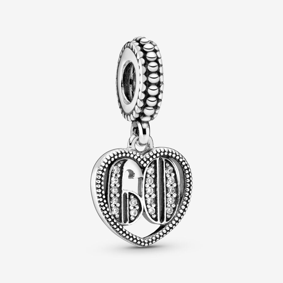 60th Celebration Double Dangle Charm