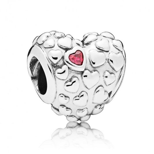 Mom In A Million Heart Charm