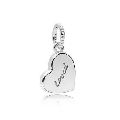 Asymmetric Heart of Love Dangle Charm