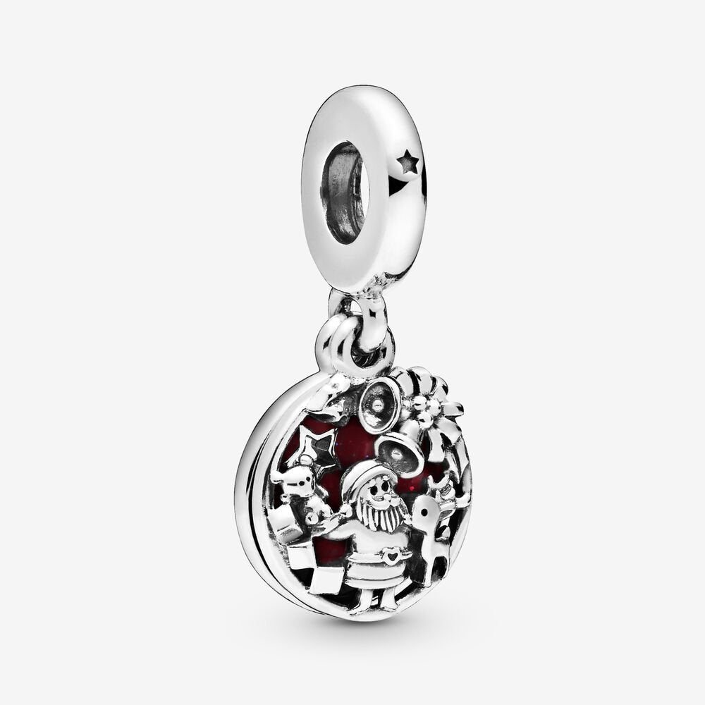 Santa Love Peace Joy Double Dangle Charm