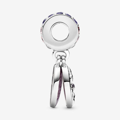 Glittering Infinity Hearts & Stars Double Dangle Charm