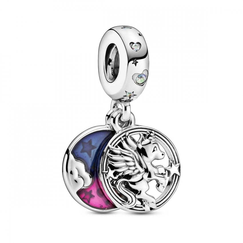 Magical Unicorn Double Dangle Charm