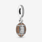 Rugby Ball Dangle Charm