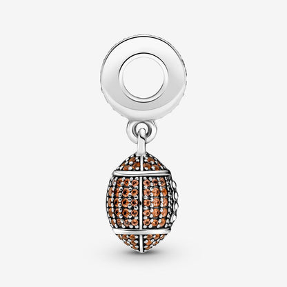 Rugby Ball Dangle Charm