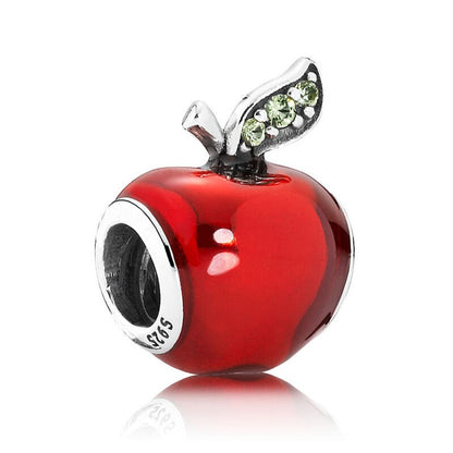 Snow White Red Apple Bead Charm