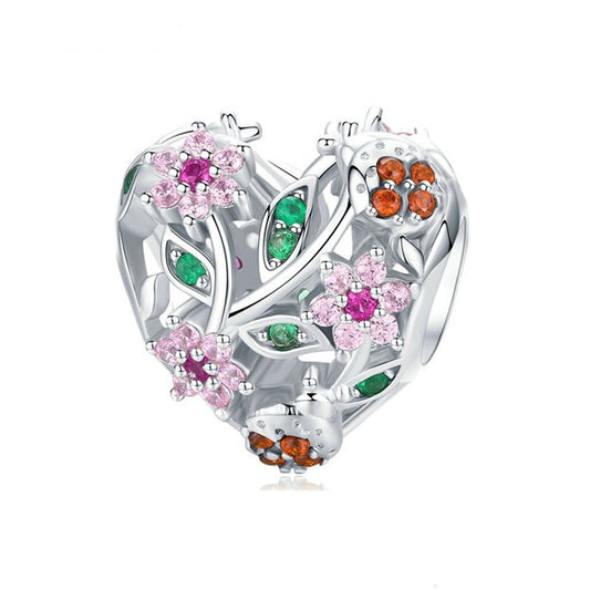 The Ladybug Heart Charm