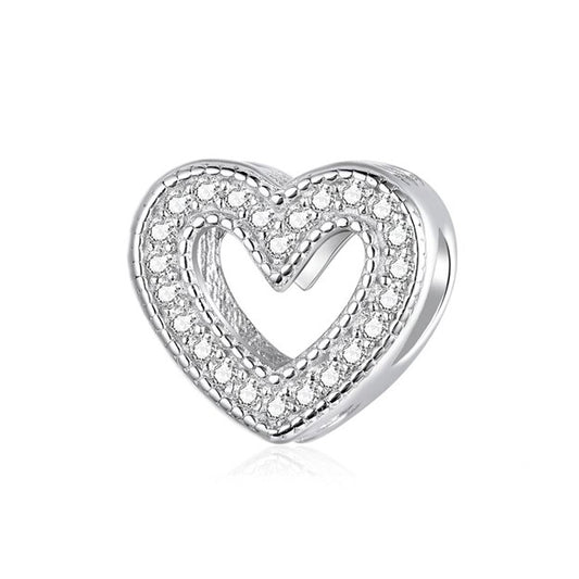 Shiny Cutout Heart Charm