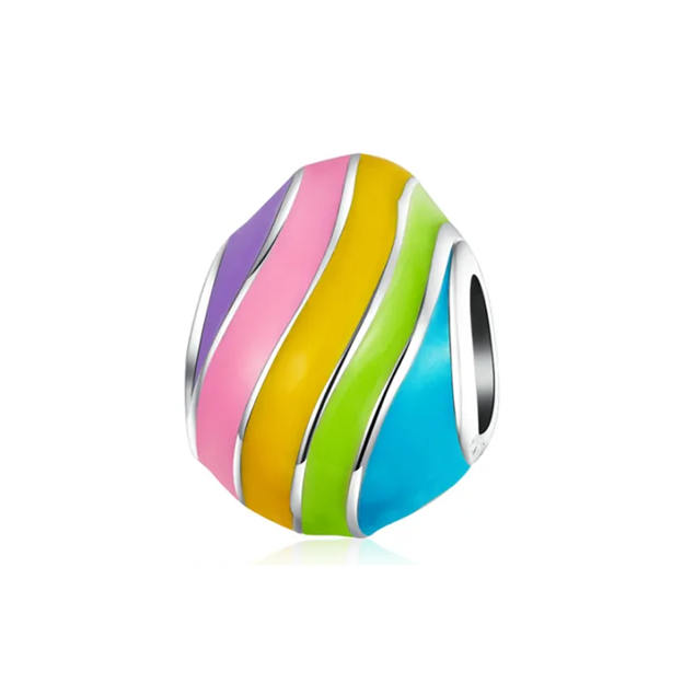 Rainbow Easter Egg Charm