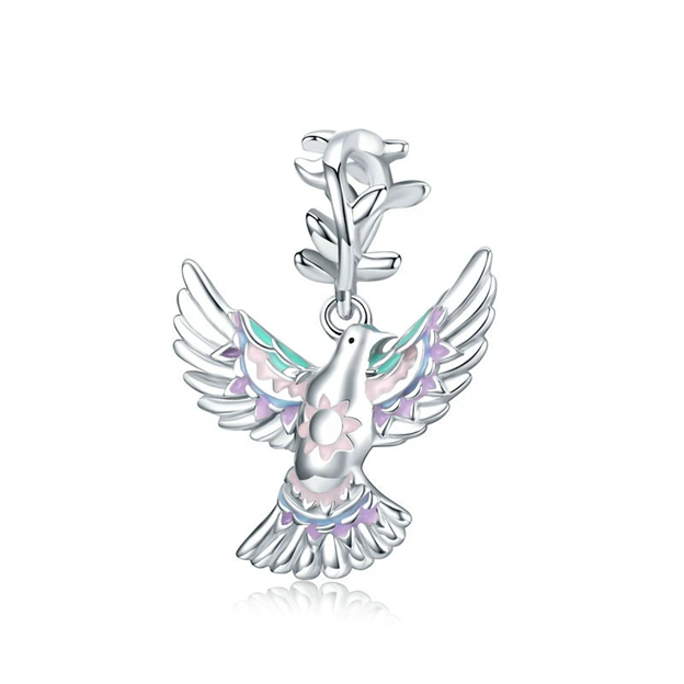 Peace Dove Dangle Charm