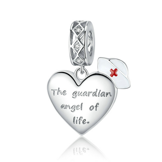 Nurse Heart Dangle Charm