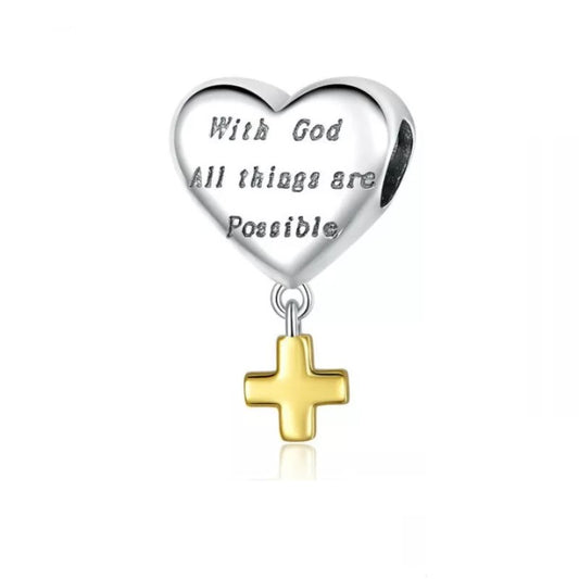 Love Cross Charm