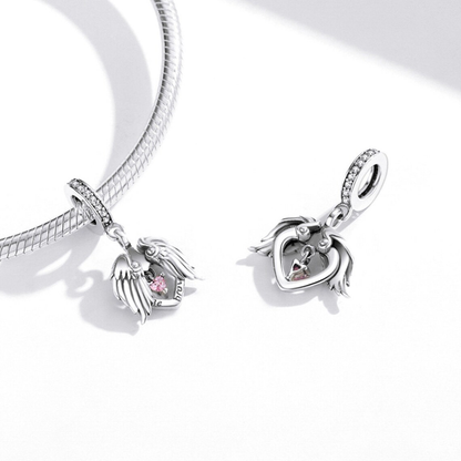 Be Brave Heart Dangle Charm