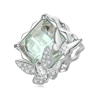 Wizard Of Oz Butterfly Glass Charm