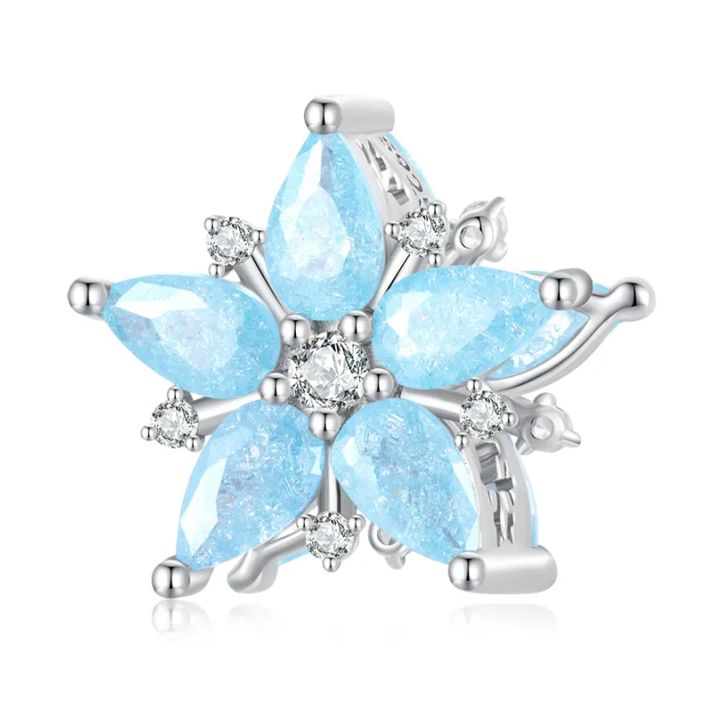 Snowflake Charm - Blue