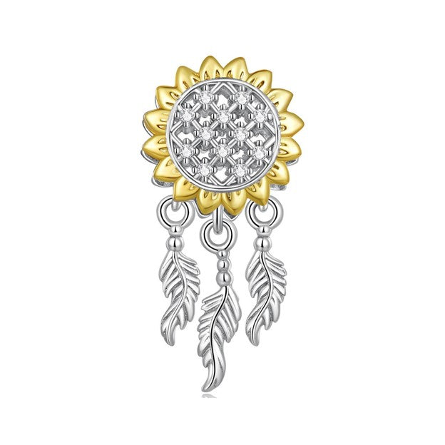 Sunflower Dreamcatcher Charm