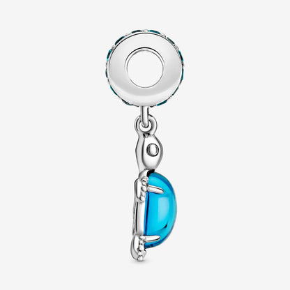 Glass Blue Sea Turtle Dangle Charm