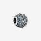 Sparkling Daisy Flower Charm - Teal