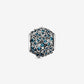Sparkling Daisy Flower Charm - Teal
