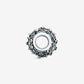 Sparkling Daisy Flower Charm - Teal